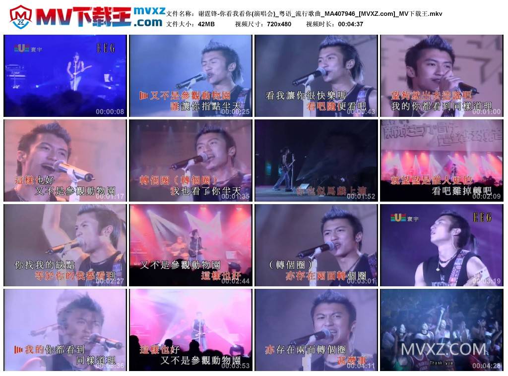 谢霆锋-你看我看你(演唱会)_粤语_流行歌曲_MA407946